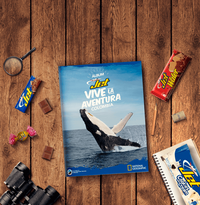 Chocolates Jet ¡Descubre el nuevo Álbum Vive la Aventura Colombia!
