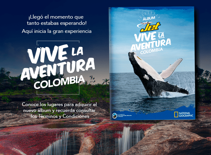 Chocolates Jet ¡Descubre el nuevo Álbum Vive la Aventura Colombia!